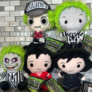 BEETLEJUICE Plush Set Of 5 / Rare-Limited Edition / Warner Bros / BRAND NEW